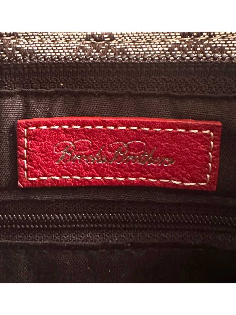 BROOKS BROTHERS Vintage Y2K Canvas & Leather Shoulder Bag Handbag - Picture 9 of 9